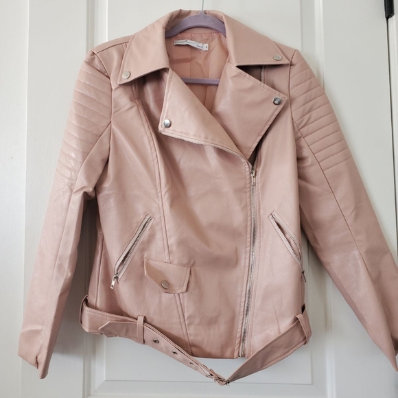 ByEgreis Rochelle Biker Jacket (blush) - Picture 4 of 5